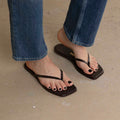 Sko - Lily Square Toe Croc Carob