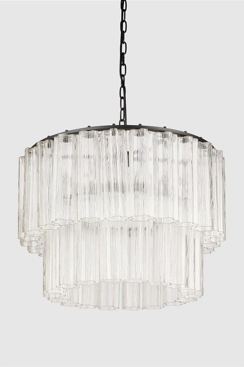 Taklampe - Fontaine Chandelier 2-layer Sort/Klar