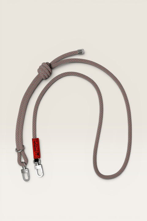 Stropp - Wares Straps 8.00mm Rope Grey/Red/Blue Lattice