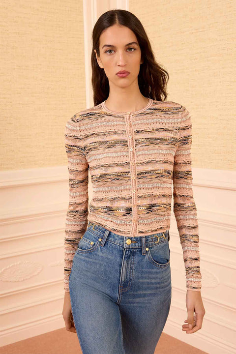 Cardigan - Mia Knit Hibiscus
