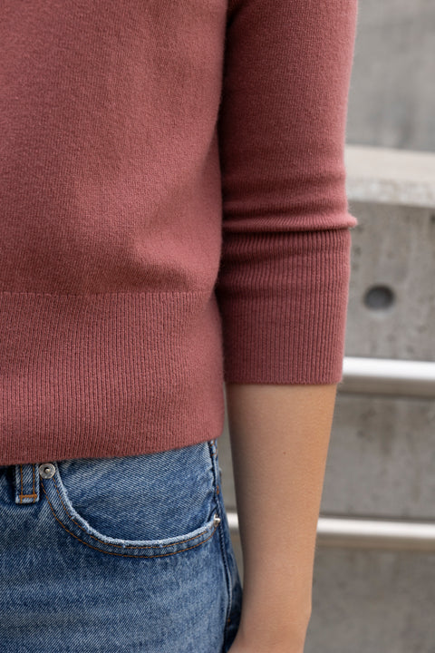 Cardigan - Novelty Button Cardigan Rose Jam