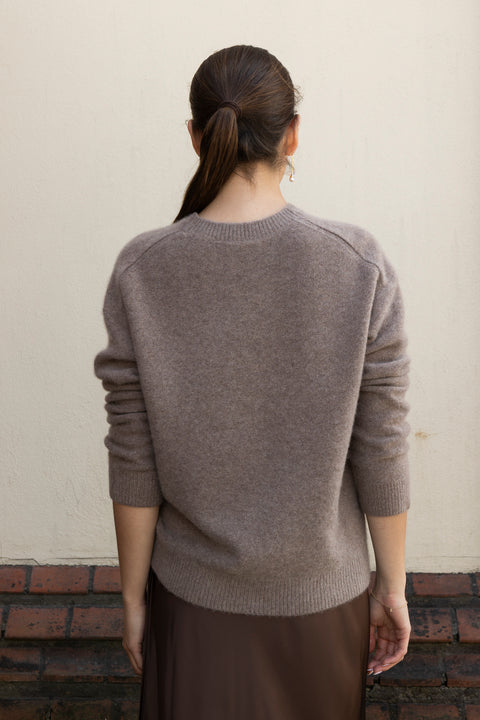 Genser - Boiled Cashmere Crew Doe