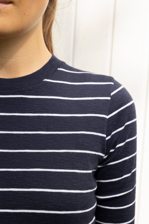 Genser - Striped Crew Twilight Navy Combo