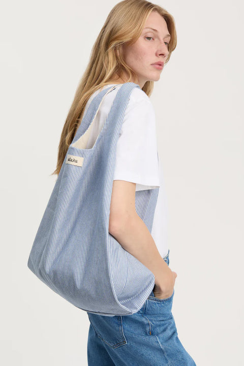Veske - Bag Striped Medium Mix Blue Boy