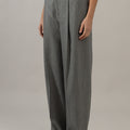 Bukse - High Waist Twill Stone Grey