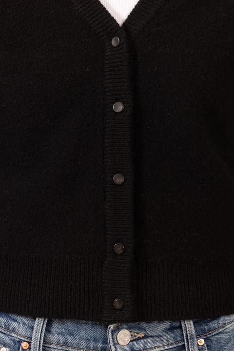 Cardigan - Boiled Button Black