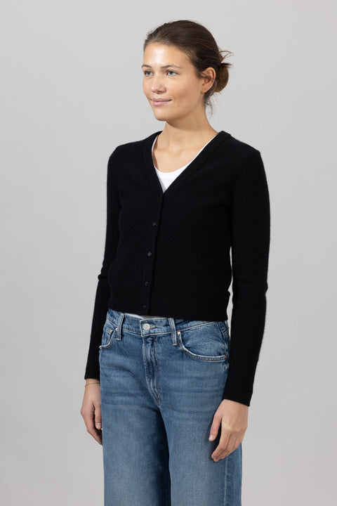 Cardigan - Boiled Button Black