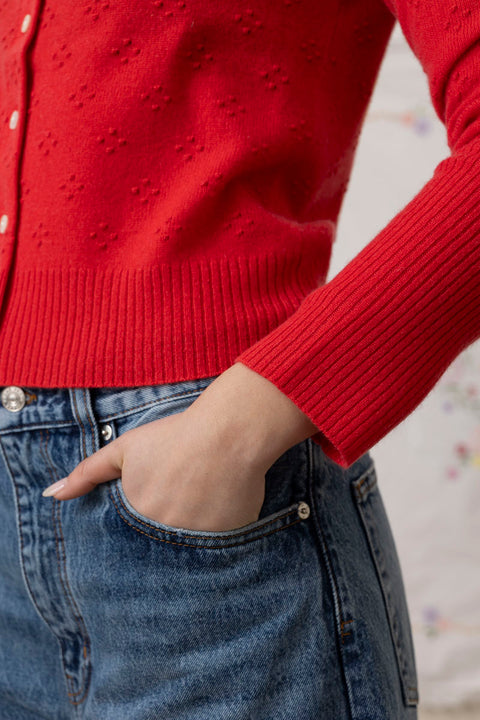 Cardigan - Compass Jane Scarlet