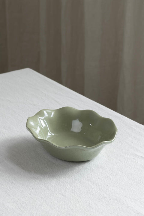 Skål - Wave Oval 17cm Sage