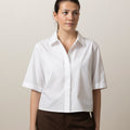 Skjorte - Scallop Detail S/S Shirt White