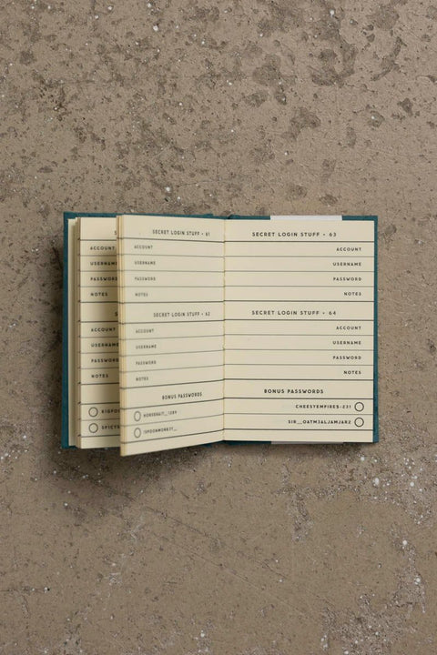 Notatbok - Definitely Not My Passwords-Password Diary