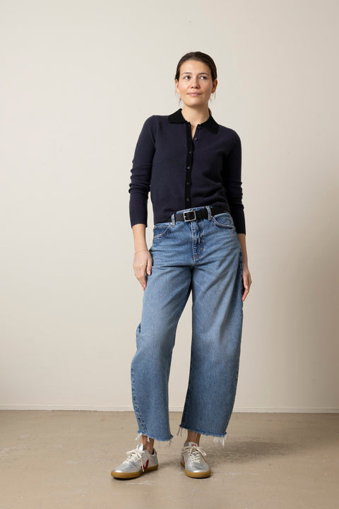 Jeans - The Bubble Crop Rapture Raw Fray