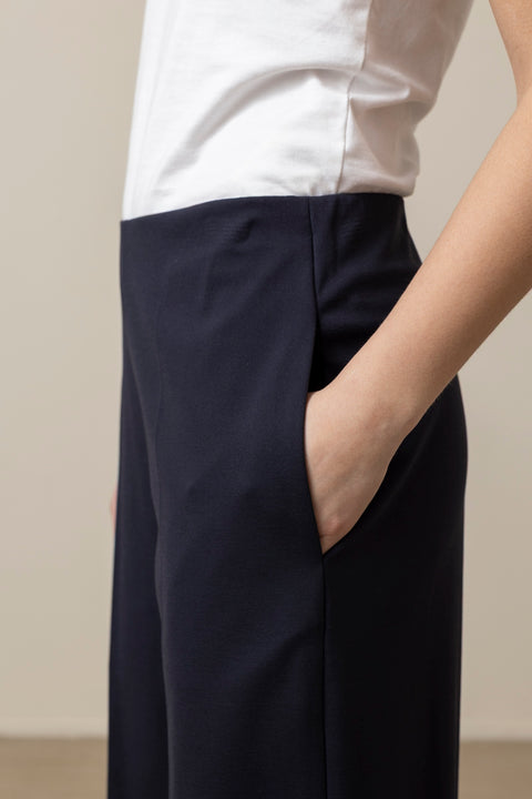 Bukse - Flared Trouser Techno Navy/Blue