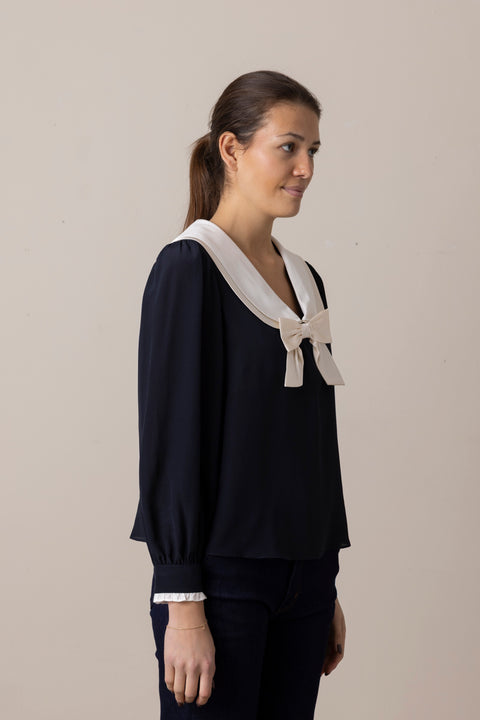 Bluse - Eimer Top Navy