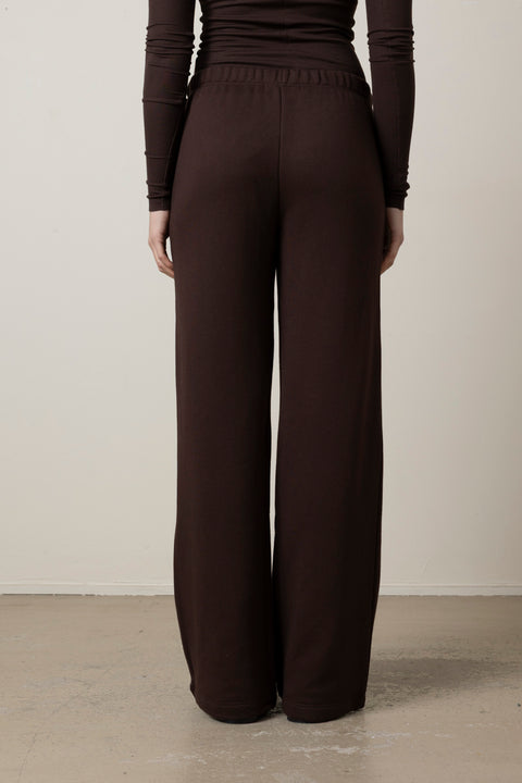 Bukse - Oversized Wide Leg Sweatpant Espresso
