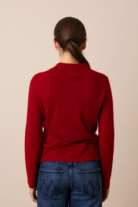 Cardigan - Elle Shirt Ruby