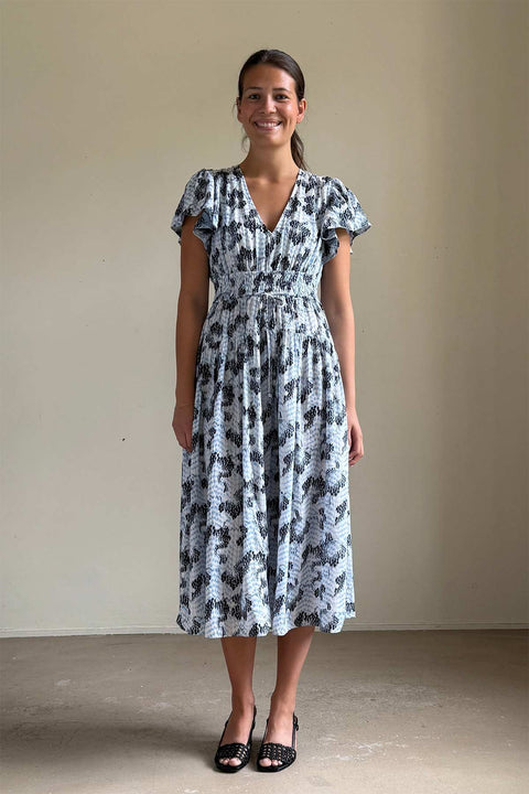 Kjole - Lyria SL Cotton Dress Ciel