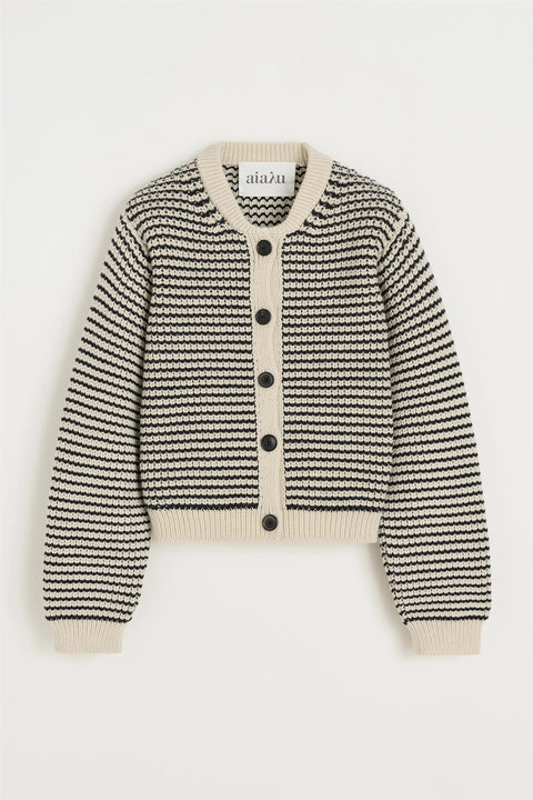 Cardigan - Shiva Mix Black Navy