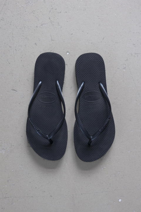 Sandaler | Slim Platform Black