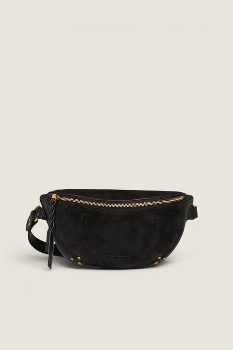 Veske - Lino Banane Split Suede Noir