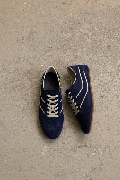 Sko - Sunset Suede Trainers Cosmic Blue