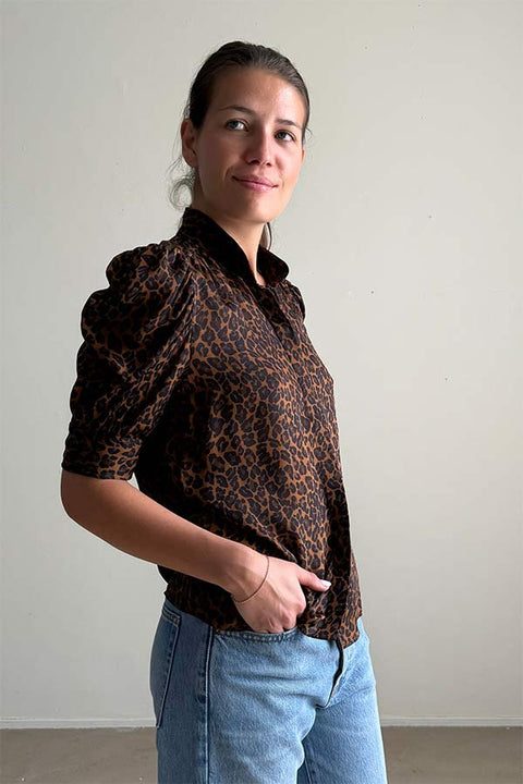 Bluse - The Gillian Blouse Light Leopard Multi