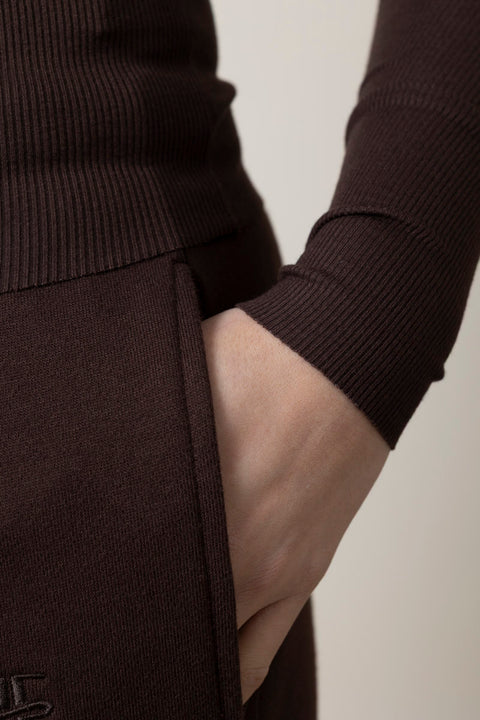 Genser - Longsleeve Fitted Top Espresso