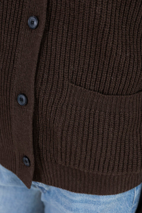 Cardigan - Bine Dark Brown