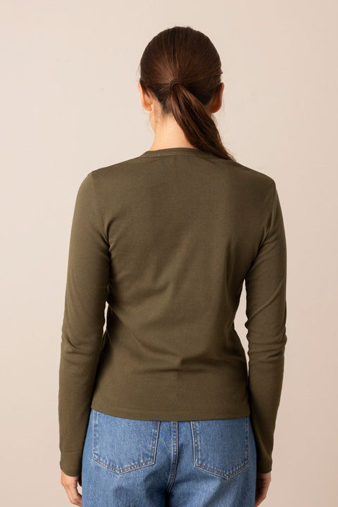 Genser - Essential L/S Crew Herba