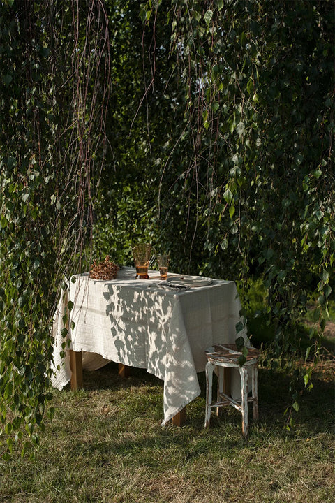 Duk - Net Lace 140x280cm Natural Melange