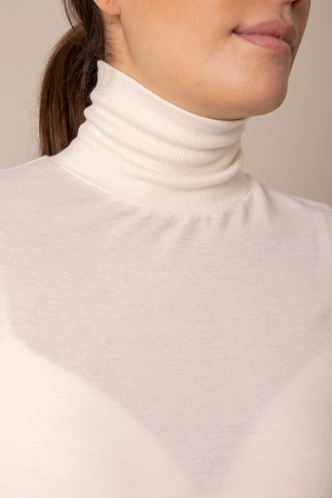 Genser - Gentle Turtleneck Pure Ecru