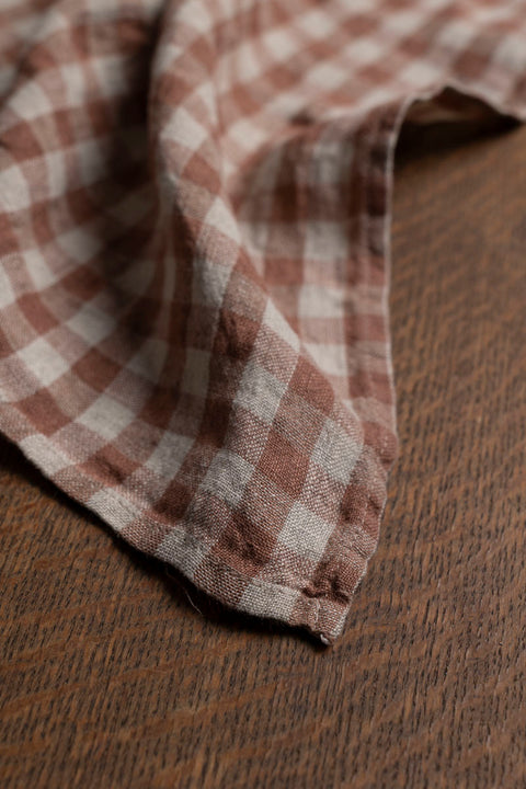 Kjøkkenhåndkle - Cappuccino Gingham