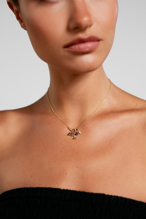 Halskjede - Delfin Gold