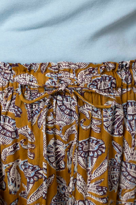 Skjørt - Nessa Cotton Midi Skirt Fennel Blossom