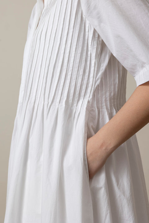 Kjole - Dot Shirtdress Optic White