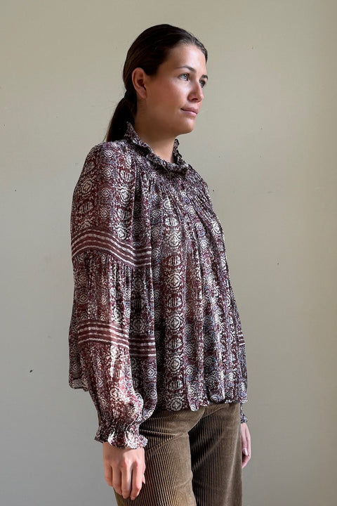 Bluse - Denna Burgundy
