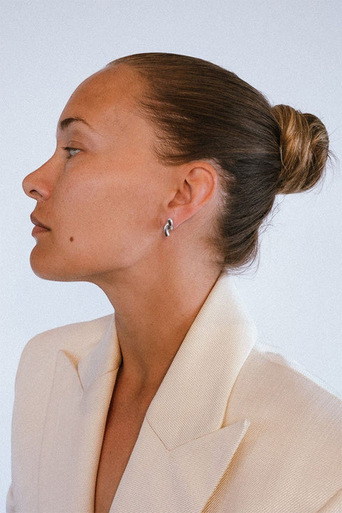 Øredobber - Rose Studs Silver