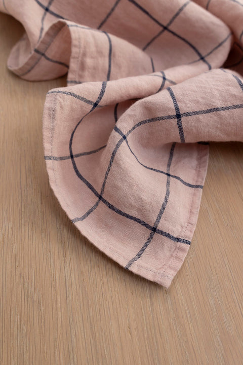 Kjøkkenhåndkle - Pale Rose XL Checks