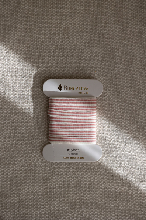 Gavebånd - Stripe 8mm Rose