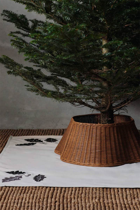Juletrefotskjuler - Drape Braided Tree Skirt Natural