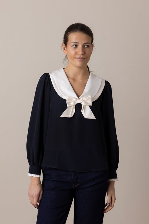 Bluse - Eimer Top Navy