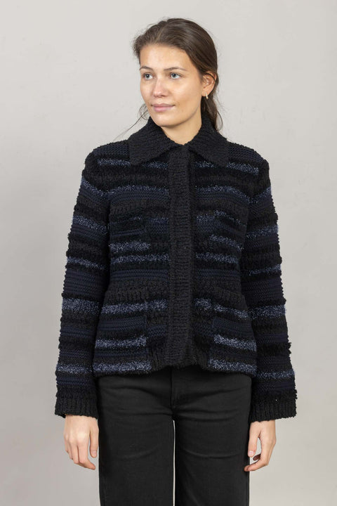 Cardigan - Bold Structures Midnight Sky Tweed