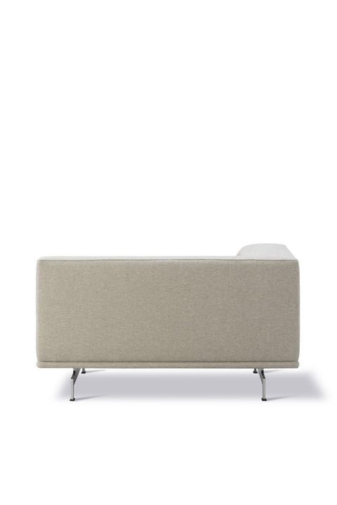 Sofa - Delphi 4501 Venstre Steelcut Trio 213/Børstet Aluminium