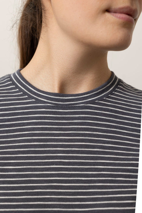 T-skjorte - Striped Elbow SLV Crew Oceana Combo
