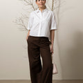 Bukse - Mid Rise Utility Wide Leg Pant Willow