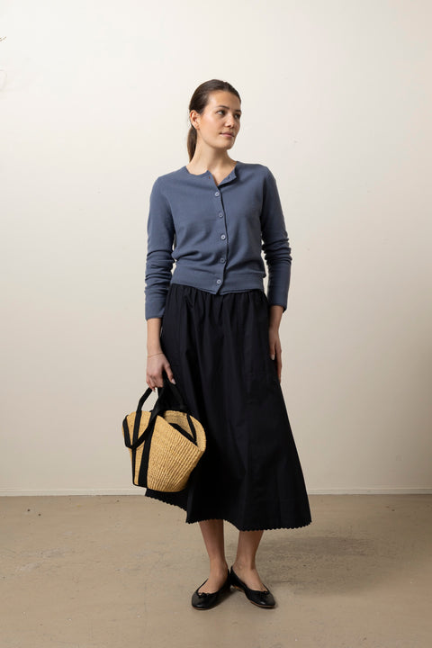 Skjørt - Scallop Detail Maxi Skirt Eclipse