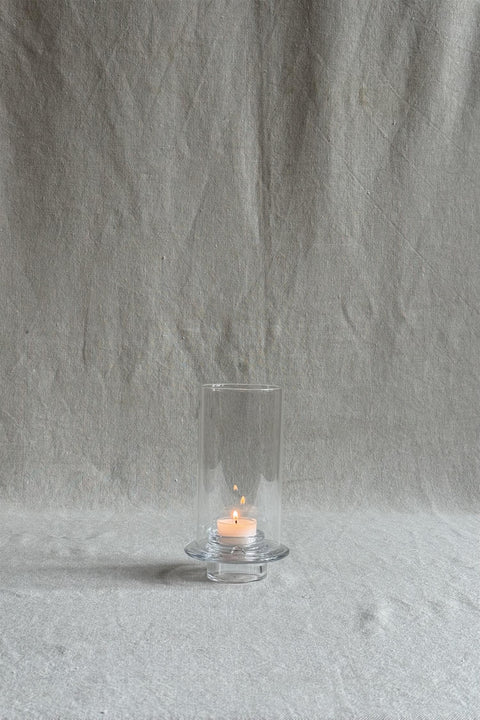 Telysholder - H15cm Glass Klar