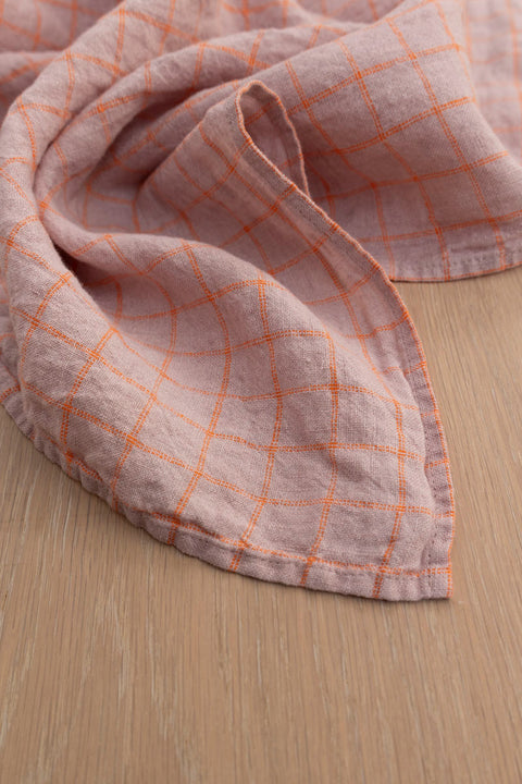 Kjøkkenhåndkle - Parma Orange Checks