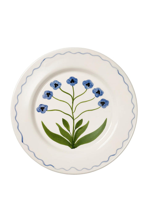 Tallerken - Pansy 28cm Blue