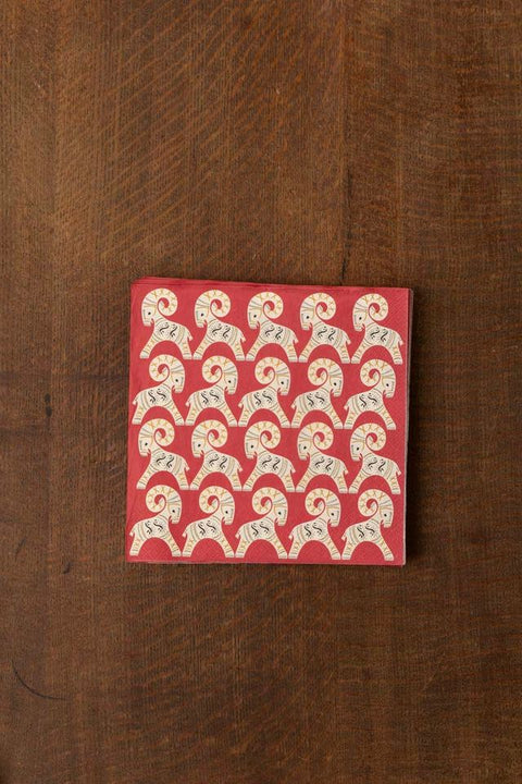 Servietter - Bucks 50pk Scarlet